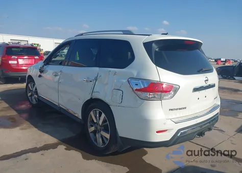 2015 Nissan Pathfinder Platinum из США, поврежденный, VIN 5N1AR2MN9FC623986